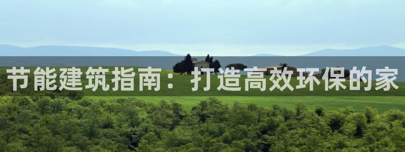 e尊国际app：节能建筑指南：打造高效环保的家