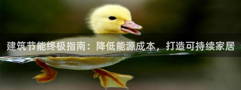 e尊体育：建筑节能终极指南：降低能源成本，打造可持续家居