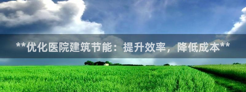 E尊国际网站：**优化医院建筑节能：提升效率，降低成本**