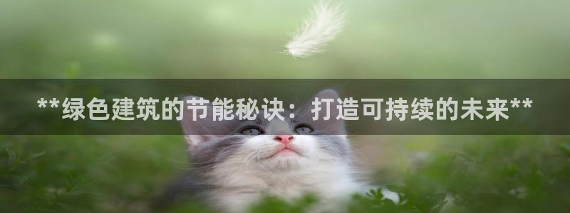 e尊国际app：**绿色建筑的节能秘诀：打造可持续的未来**