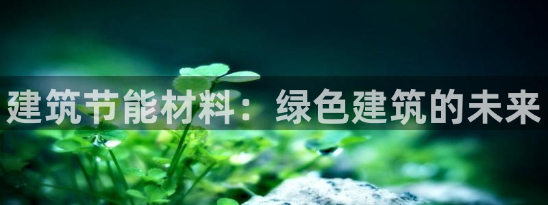 尊亿娱乐国际官网：建筑节能材料：绿色建筑的未来