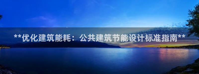 e尊电竞：**优化建筑能耗：公共建筑节能设计标准指南**
