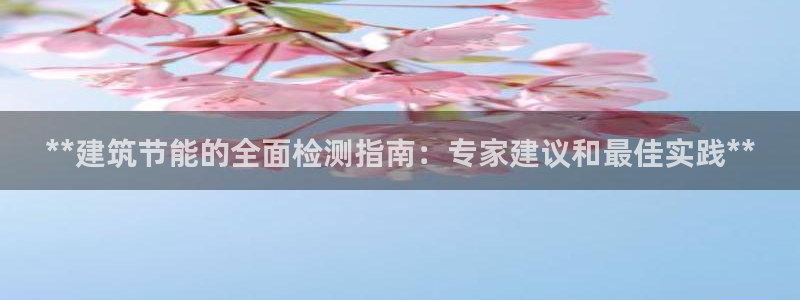 e尊国际app：**建筑节能的全面检测指南：专家建议和最佳实践**