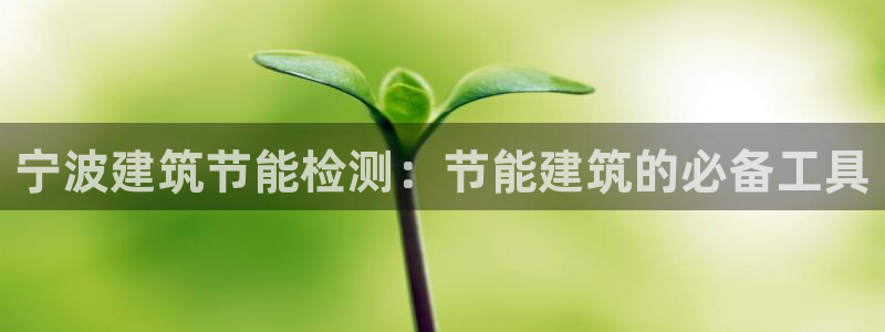 e尊国际娱乐官网下载：宁波建筑节能检测：节能建筑的必备工具