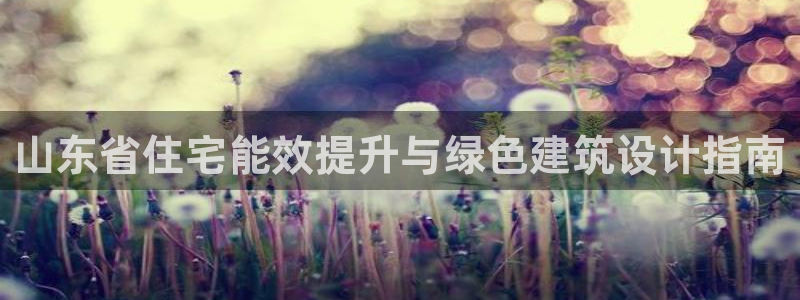 谁知道e尊国际的网址：山东省住宅能效提升与绿色建筑设计指南