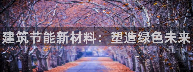 e尊体育：建筑节能新材料：塑造绿色未来